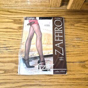 VTG Y2K Zaffiro 20 Den SheerPantyhose Italy Office Siren Classic Minimalist NOS